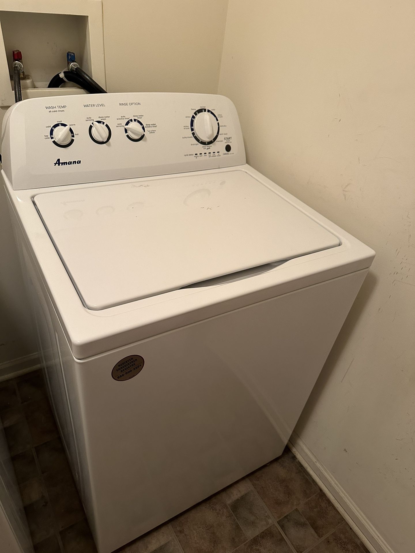 LIKE NEW Amana Washer For Sale $300