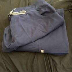 2 Navy Figs Scrub Pants XL