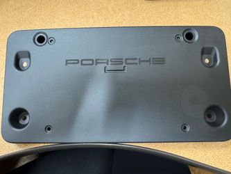 Genuine Porsche Lic Plate Cover