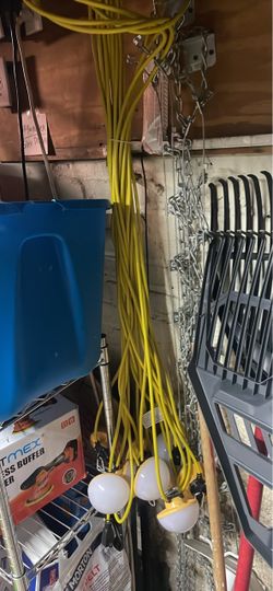 Yellow String Light Set with Globe Bulbs