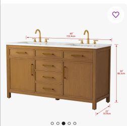 Reajean 60" Double Vanity