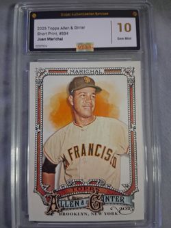2025 topps short print Juan marichal graded 10