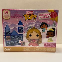 Funko Bitty Pop! Disney Princess Advent Calendar 24 Mini Figures Countdown Set