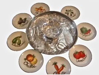 Vegetable Medley 10pc Chip and Dip Set by Lenox
