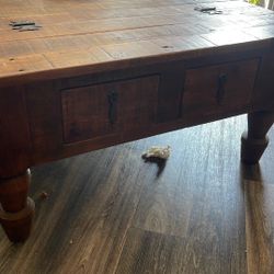Repurposed Wood Coffee Table W/storage