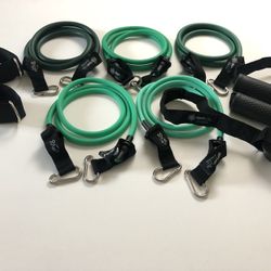 NEW Home Cables Resistance Bands Set (stackable 150lbs & hypoallergenic)