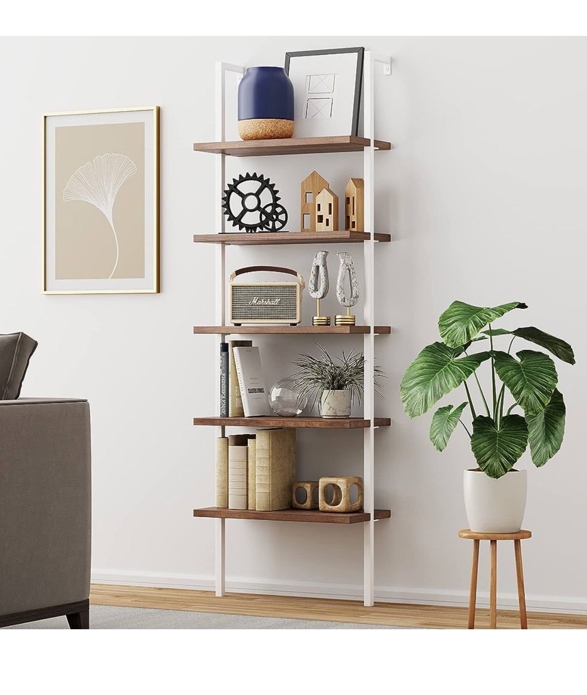 5-Shelf Bookcase/Ladder Bookshelf.