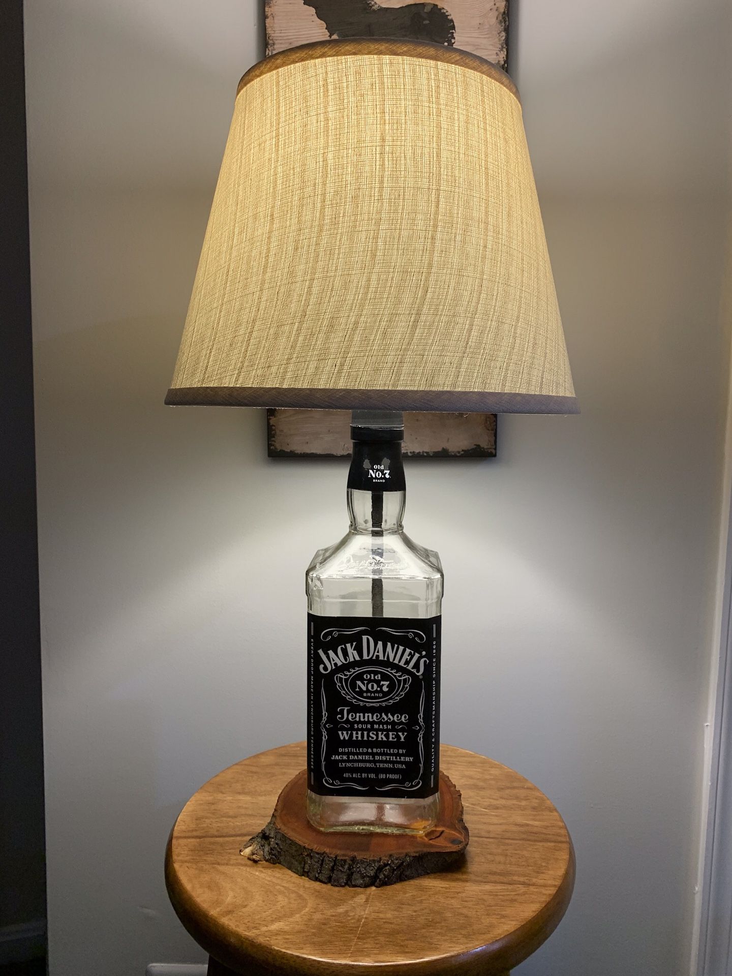 Jack Daniels bottle lamp