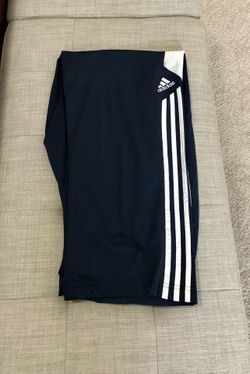 Adidas Athletic Pants - Blue/White - Medium