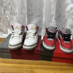 Air Jordan 3 Red Cement-  Air Jordan Cardinal Red