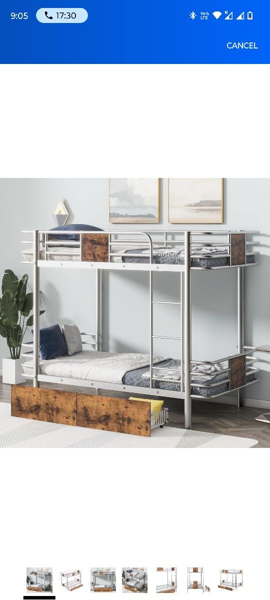 Double Bunk Bed Twin XL