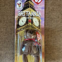 Ty Brittania The Bear Teenie Beanie McDonalds 1997 (Unopened)