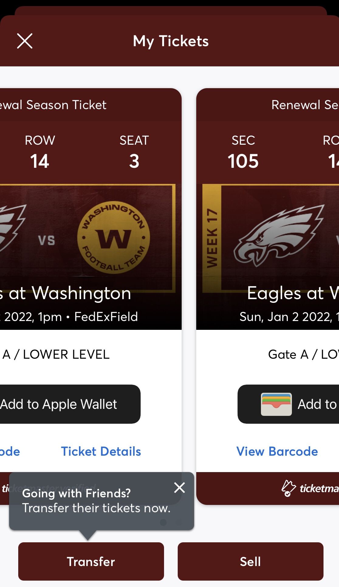 Washington Football Vs Eagles