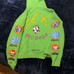 chrome Hearts Sex Records Hoodie Green