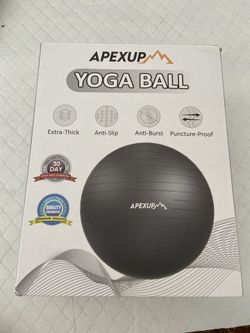 APEXUP Exercise Ball, Pink, M (19-22in) 55cm comes with pump