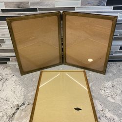 Lot Of 3 Vintage Ornate Gold Picture Frames 8x10”