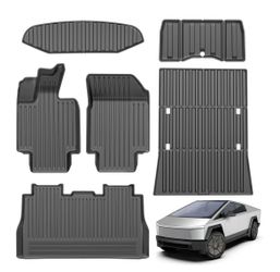 TPE Floor Mats Kit Set of 6 for Tesla Cybertruck 2024-2026