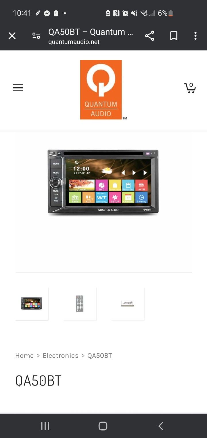 Double Din Touchscreen Bluetooth Radio