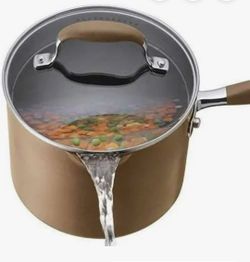 Anolon Hard Anodized 2qt pot with lid