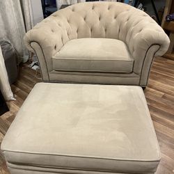 The Olivia chair & ottoman 