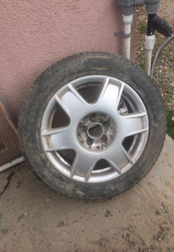 Set of four tires for getta and the spare tire