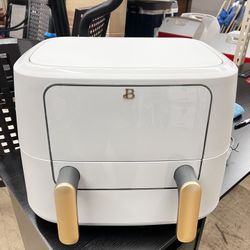 9 Qt TriZone Air Fryer, Porcini Taupe, New in Box