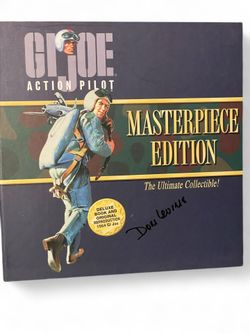 Rare Signed Box, GI Joe Action Pilot Masterpiece Edition