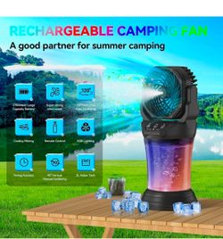 Rechargeable  fan misting
