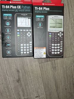 Both Texas Instruments 84 Plus CE Python & 84 Plus Graphing Calculator