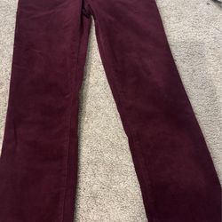 Tommy Hilfiger Women Corduroy Red Pants . Size 4