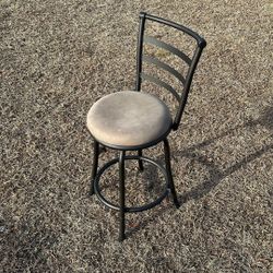 Swiveling Barstool With Back Support