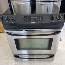 Kenmore Stainless and Black Range