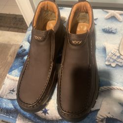 MANTRAFF Men's Handmade Genuine Leather Orthopedic Comfortable Walking Boots  I have 3 pairs available  Brown size 11 Black size 11  Black size 11   $