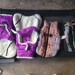 4 winter dog jacket coats wholesale lot