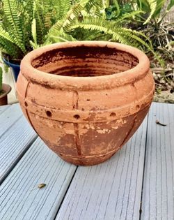 Terracotta Pot: 11”W x 8.5”H