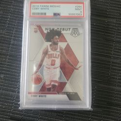 Bulls Coby White Rookie Graded Card