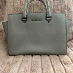 Gray Michael Kors Purse