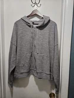 Ladies 2XL Gray Old Navy Zip-Up Hoodie