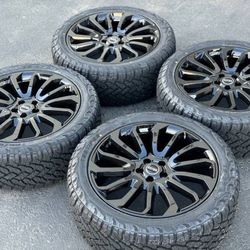 22" Wheels Rims Tires Range Rover Autobiography HSE Sport Land Rover 22 Inch 285/45R22 AT Black 