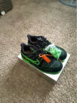 Off white dunks green and black