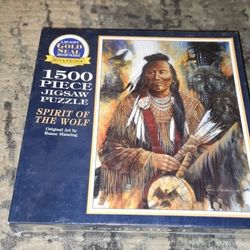 Spirit Of The Wolf 1500pc Jigsaw Puzzle Art by Ruane Manning Brand New & Sealed!