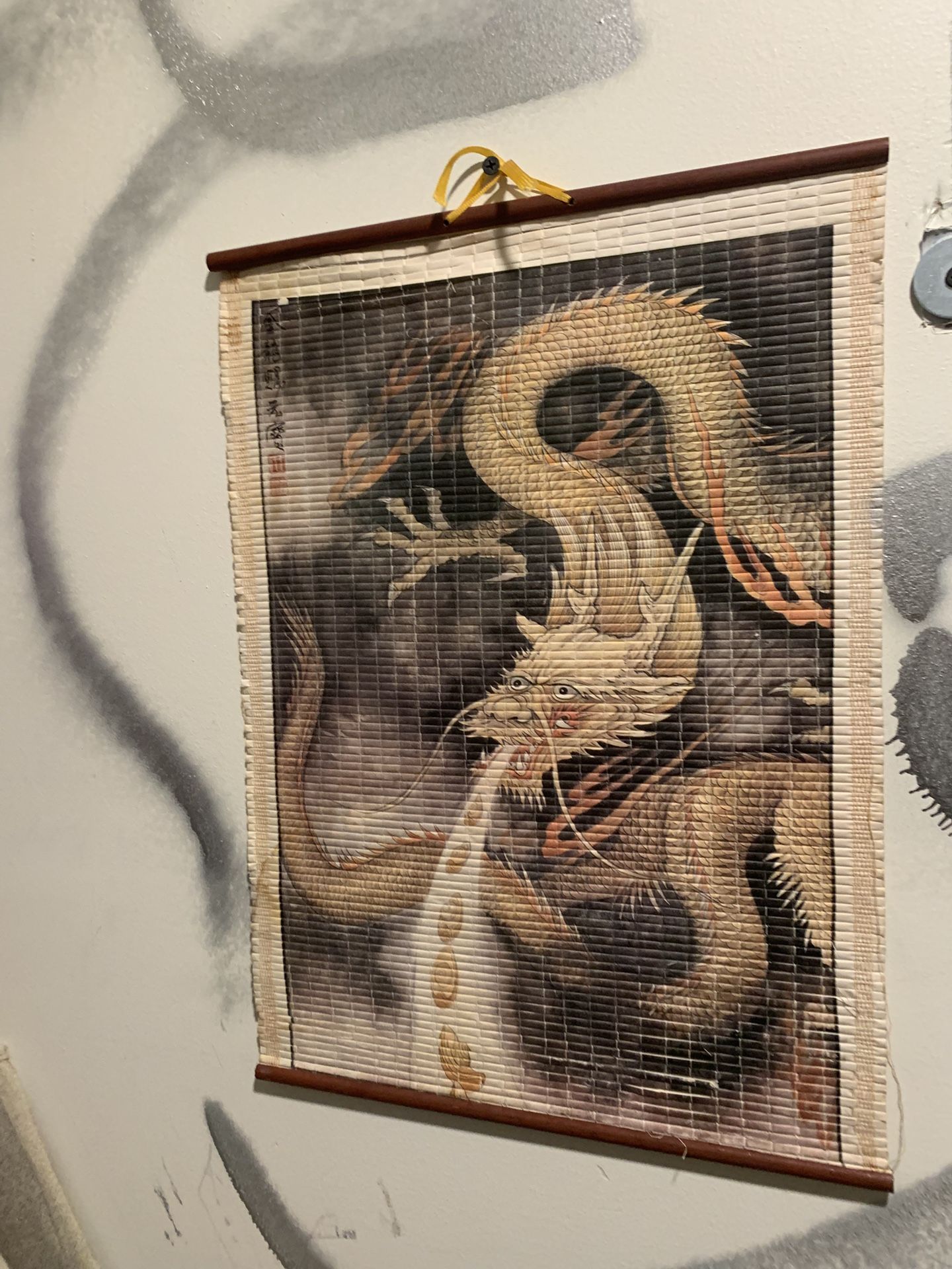 Rare Oriental Dragon Creation Story Scroll