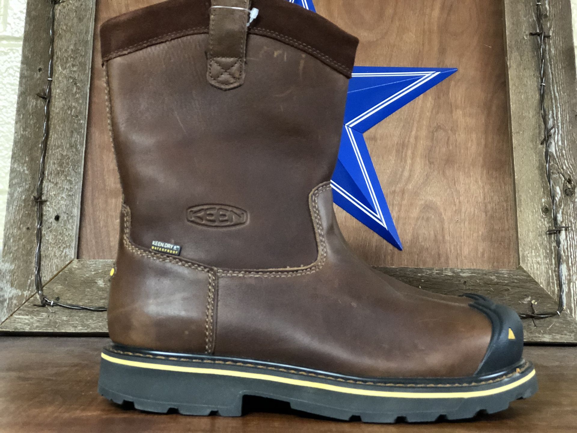 Keen Pull-On Steel Toe Work Boots