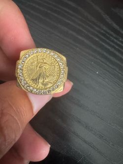 18k gold over brass