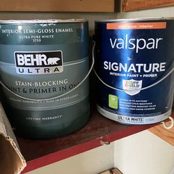 8 Cans Of Paint 
