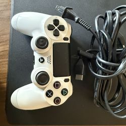 PS4 With Controller And HDMI Cable