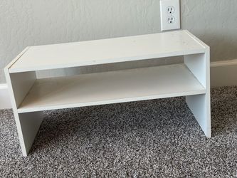 White Wood Shoe Rack