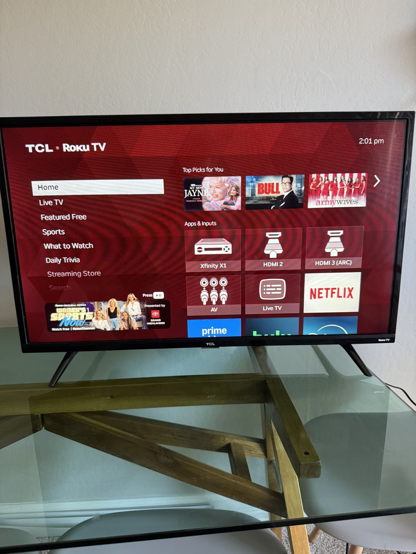 TCL 32” TV Model: 325325