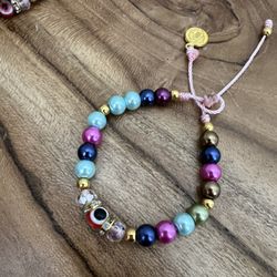 Girls Adjustable Bead Bracelets 