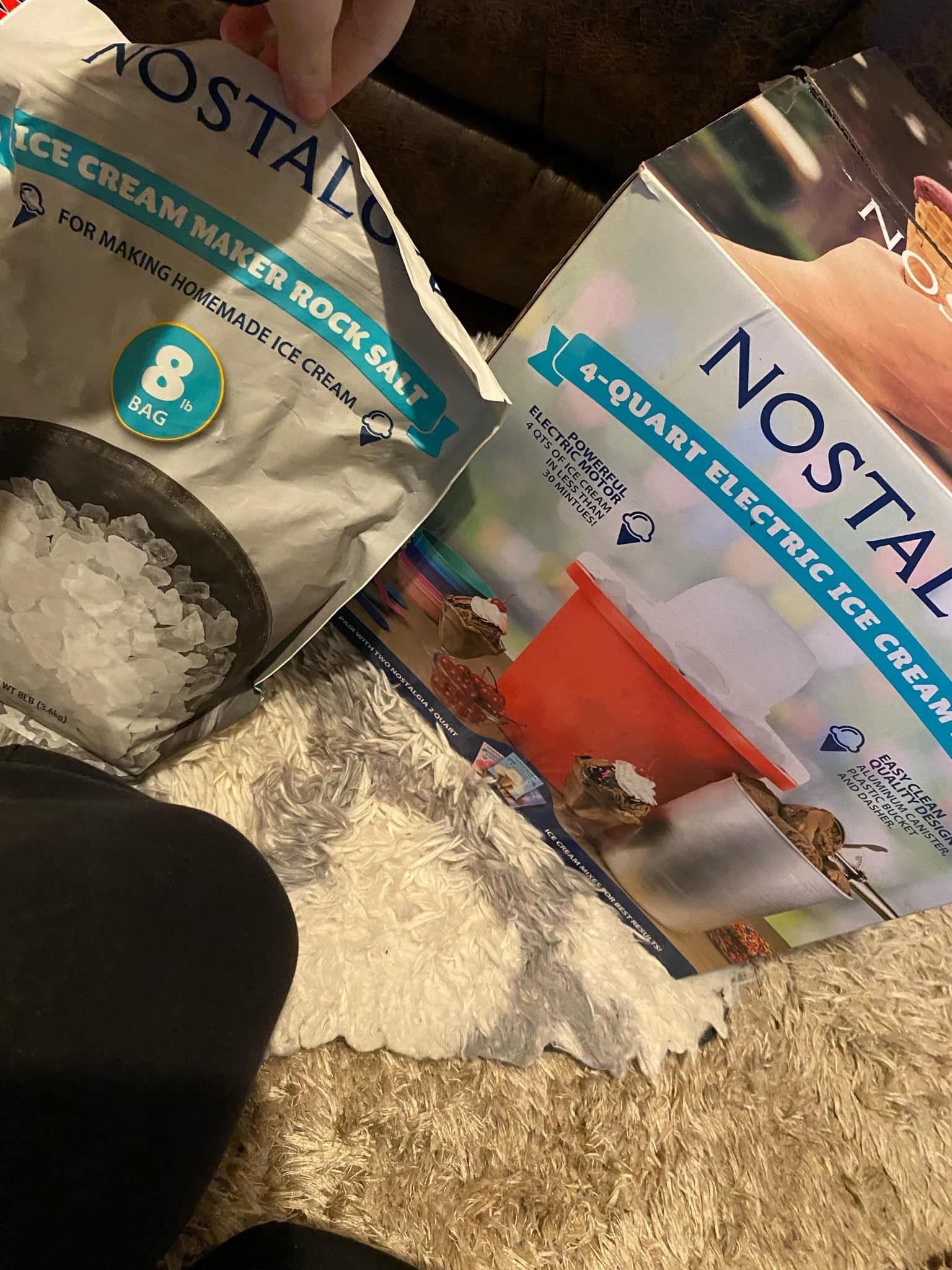 Ice Cream Maker And Salt